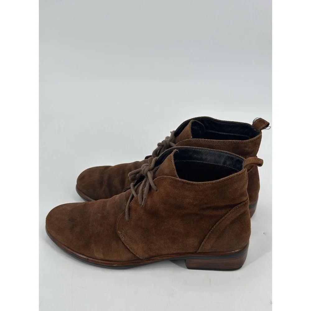 Naot Levanto Boots Women's Brown Suede Booties‎ Chukka Size EU 39/US 8-8.5